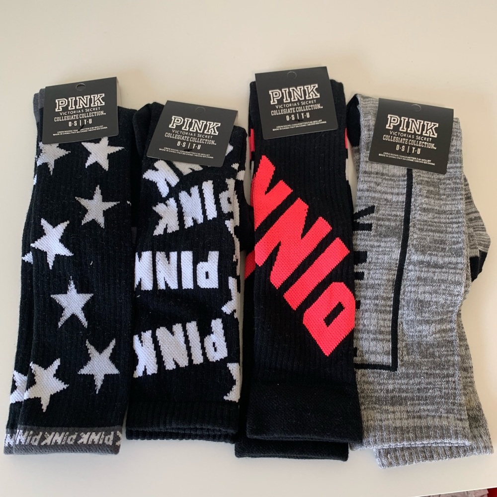 1 Free Lanyard and 4 VS Pink Knee High Socks